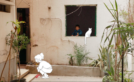  This is where the bawabeen (doormen) typically live in Cairo. The shack is a small space for a family, but most of the family’s daily activities are performed outside of the shack.